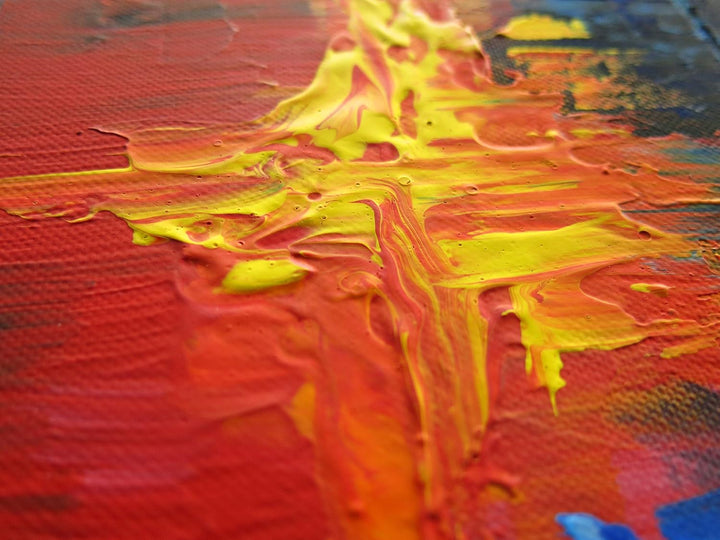 Monica Mirafiori I 100% HANDGEMALT I Gemälde Energy 100x50cm | Gemälde Handgemalt | Acrylgemälde | S