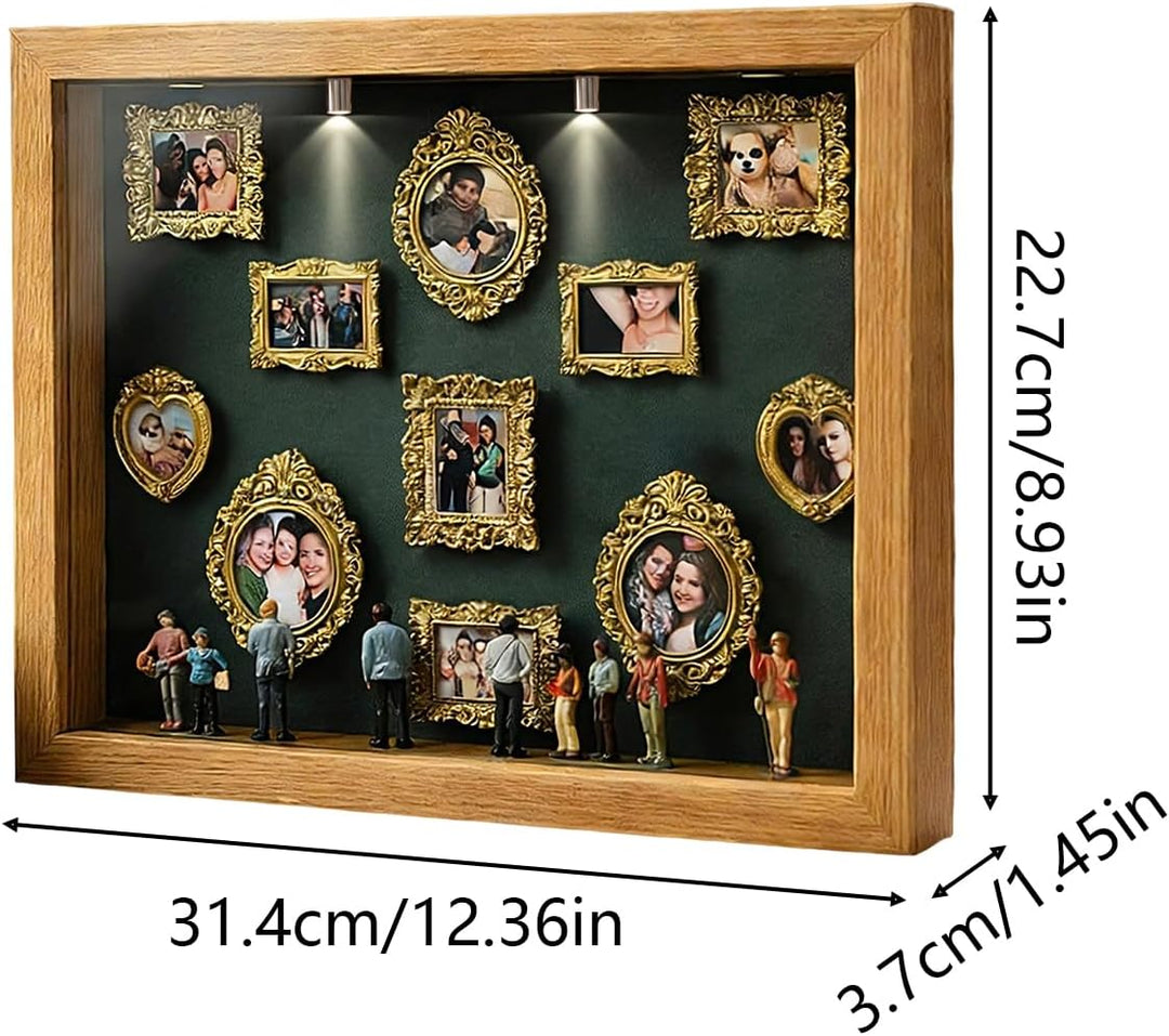 Mini-Museumsrahmen mit Licht | DIY Mini-Museen-Silhouetten-Box | Museum of Us Box | Schattenboxen-Ra