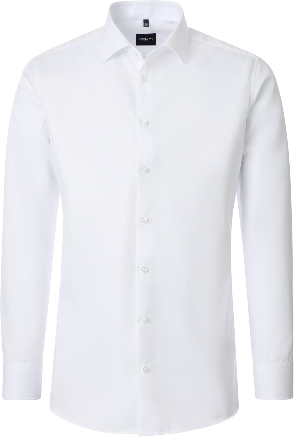Venti Herren Twill Hemd uninah 001880 Modern Fit 47 Weiss, 47 Weiss