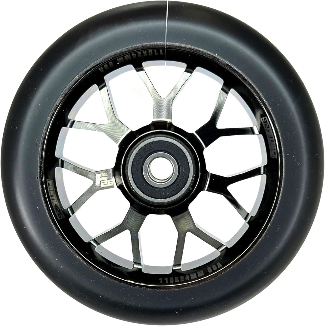 Fantic26 Spy7 Stunt Scooter Rolle I Trick I Tret I Kinder I Roller I Wheel I 110mm I ABEC-11 I Schne