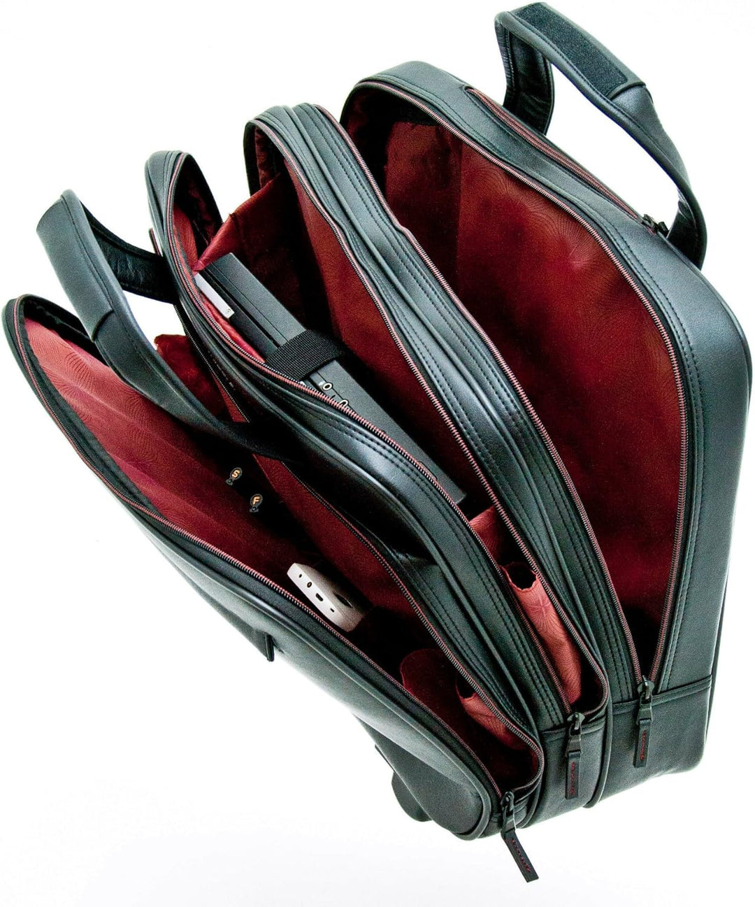 Pilotenkoffer Trolley Aktenkoffer Laptop Akten Tasche 41 cm Schwarz
