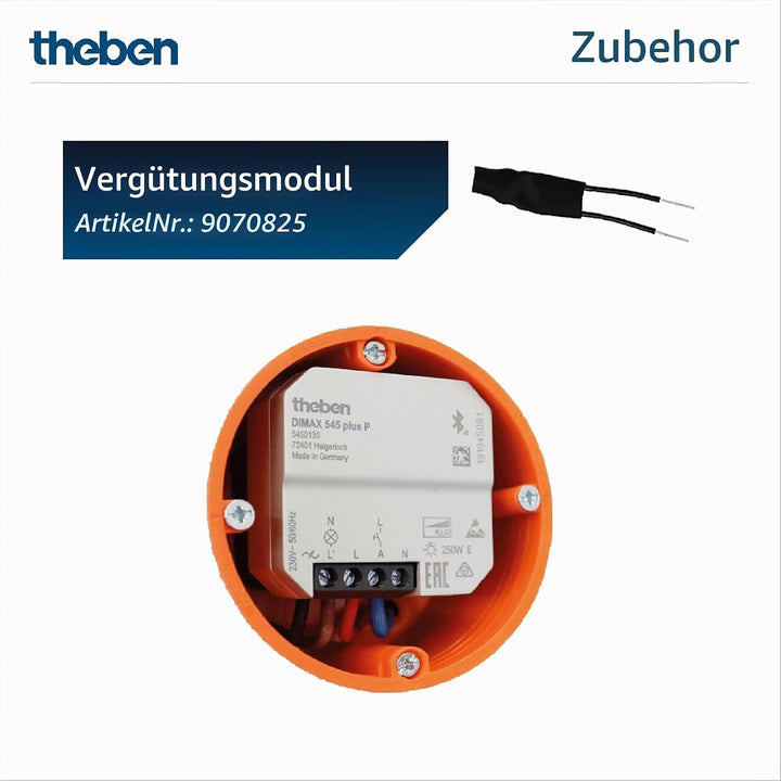 Theben 5450130 DIMAX 545 plus P I Universaldimmer I Universaldimmer mit automatischer Lasterkennung