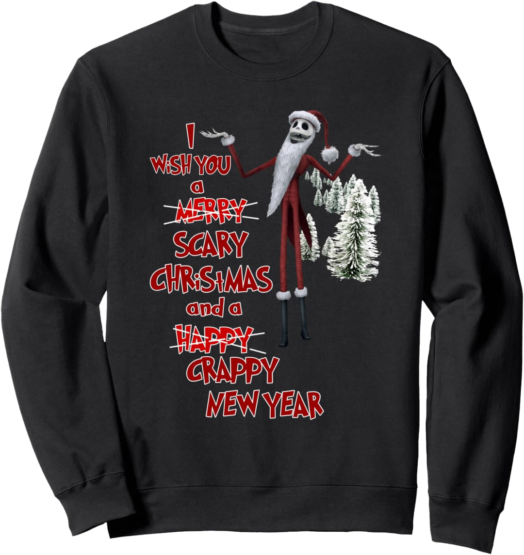 I Wish You a Scary Christmas and a Crappy New Year Xmas Gift Sweatshirt