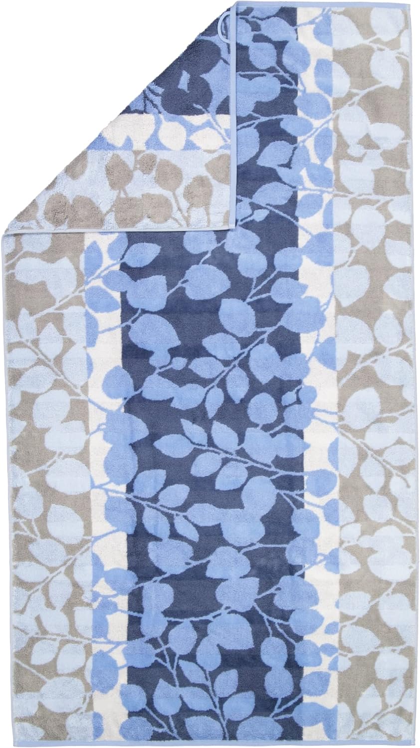 CAWÖ Home Handtücher Noblesse Harmony Floral 1086 Sky - 17 Duschtuch 80x160 cm, Duschtuch 80x160 cm