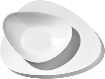 Alessi 6 Stück Dessertteller weiss Colombina