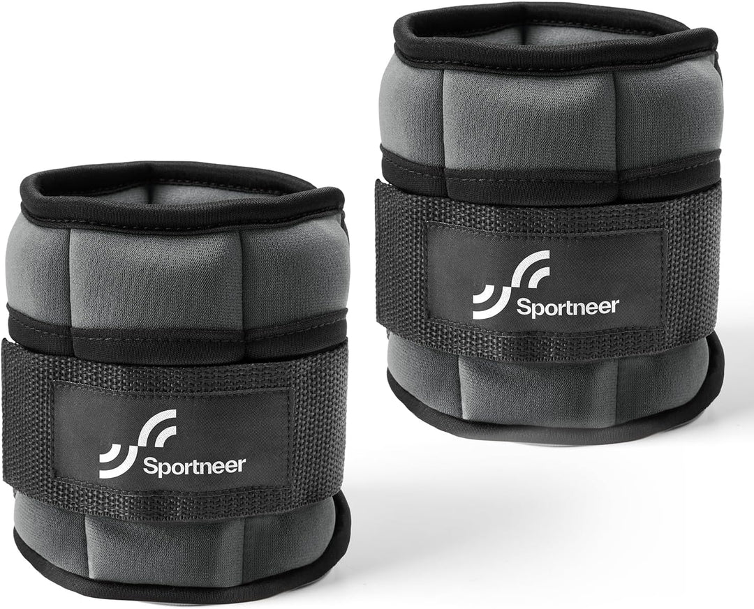 Sportneer Gewichtsmanschetten, Verstellbares Fussgelenkgewichte Set, Fuss-/Handgelenkgewicht Mansche