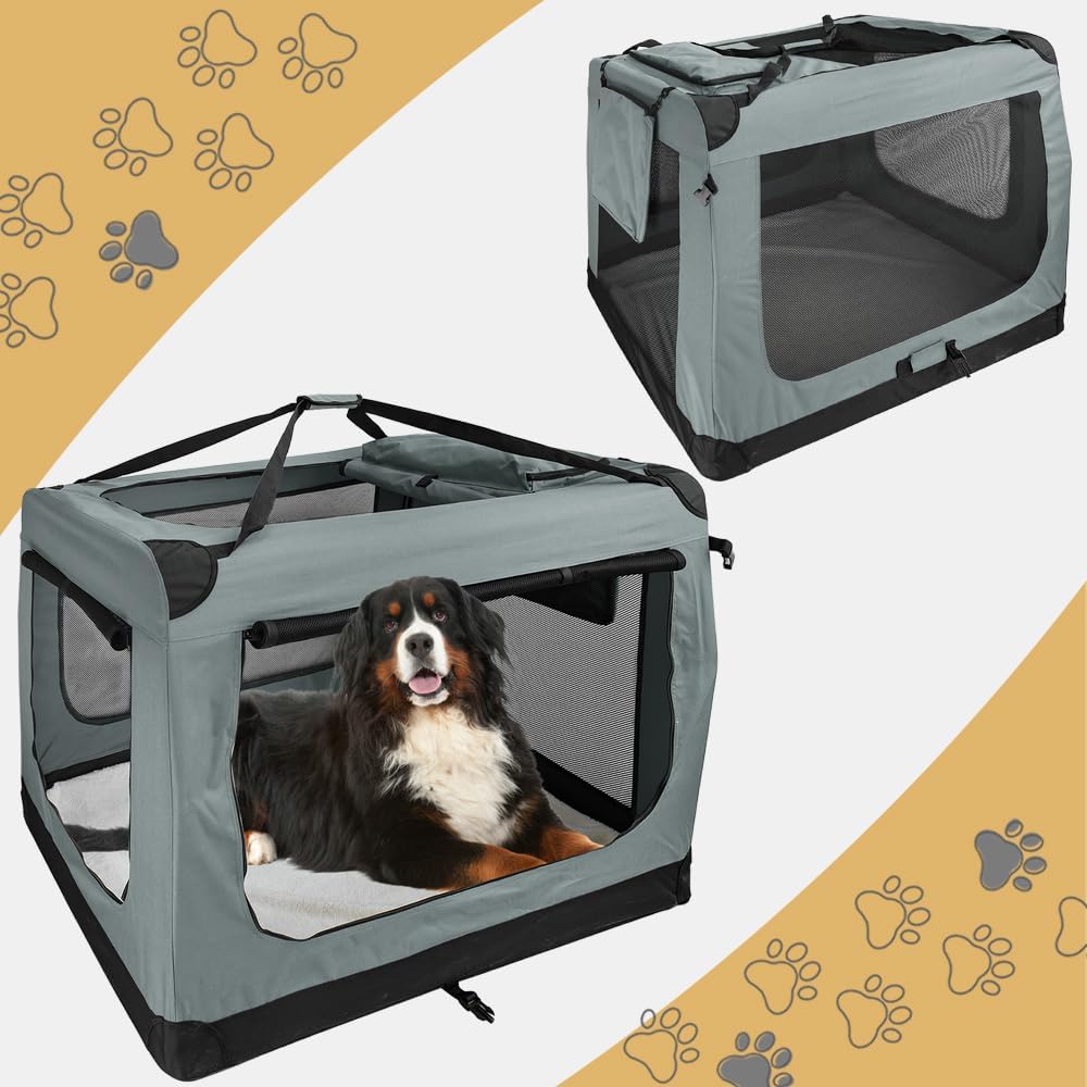 Faltbare Hundebox Transporttasche Transportbox Auto für Katze Hunde Grosse Kleine Box Bag Bed Decke