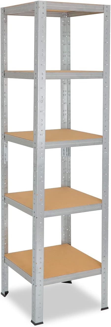 shelfplaza® 155x60x60cm Home Schwerlastregal verzinkt/Metallregal mit 5 Böden/Kellerregal Metall, Ga