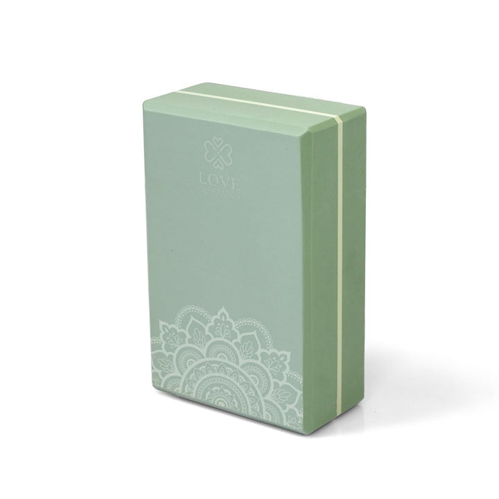 Love Generation - Yoga Block - High Density Eva - für Yoga, Fitness, Pilates und Stretching (Grün)