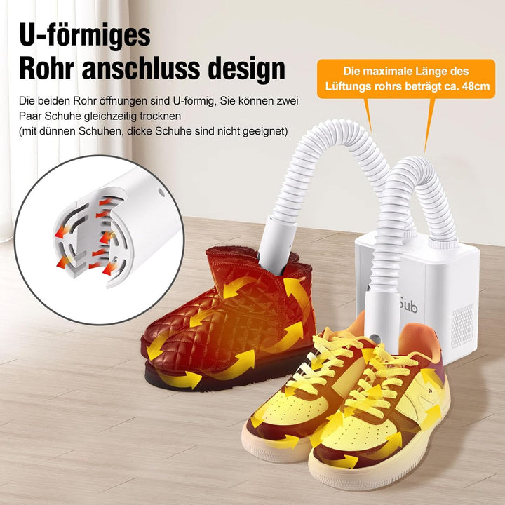 ColorSub Schuhtrockner Elektrisch 4 Heizstufen, Trockene Schuhe und Geruchs entfernung, regnerischen