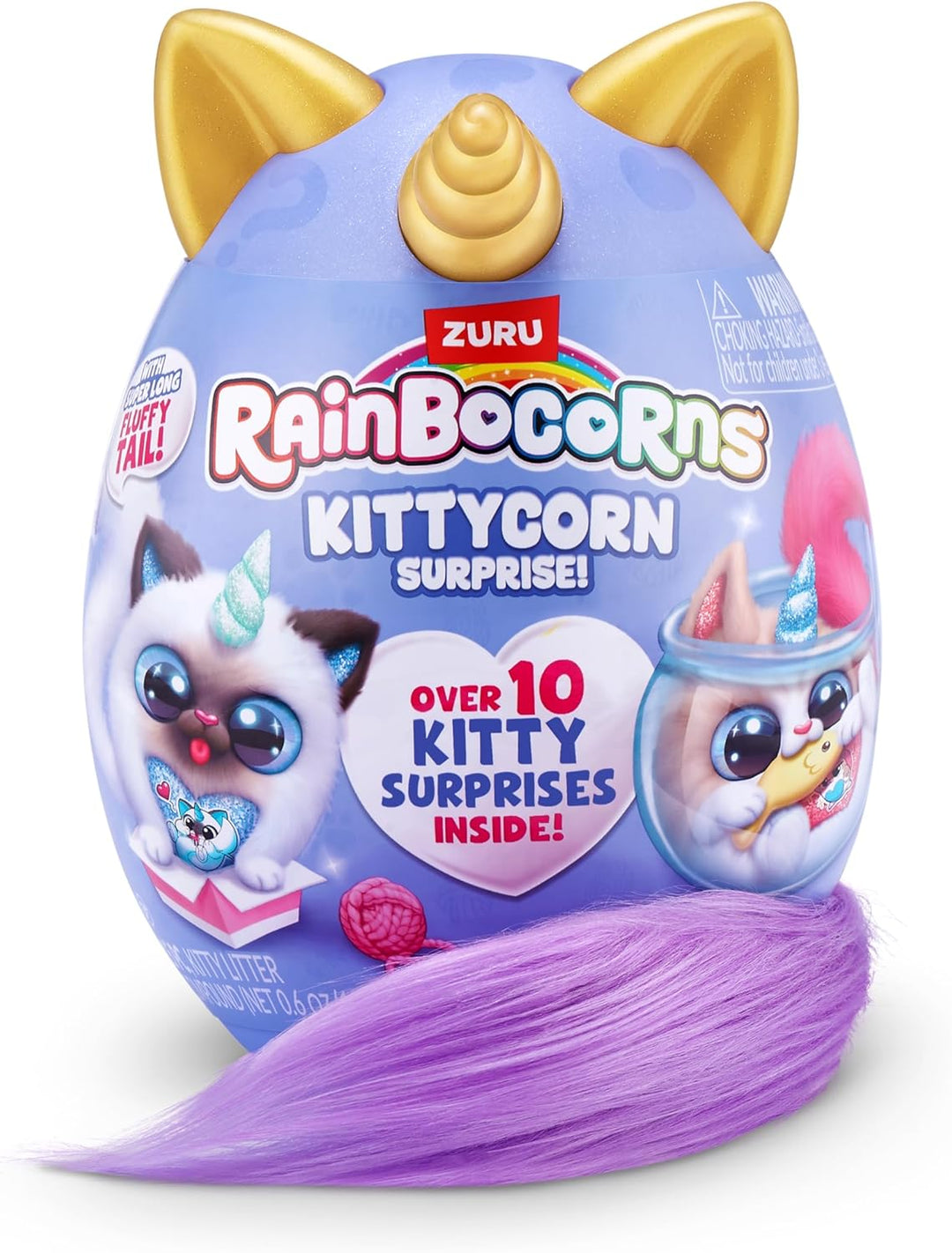 Rainbocorns 92104G Ragamuffin(Fluffles) Kittycorn Surprise, Serie 3, Cat, Small (21.5 cm), Ragamuffi