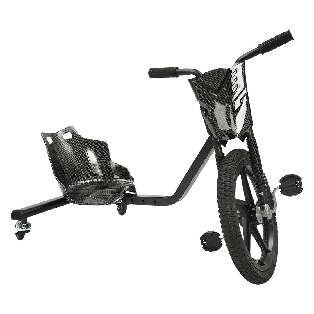 Drift Scooter Drift-Trike, Eisen, 16 Zoll Vorderrad-Durchmesser Drift Cart, 100kg Tragfähigkeit Drei