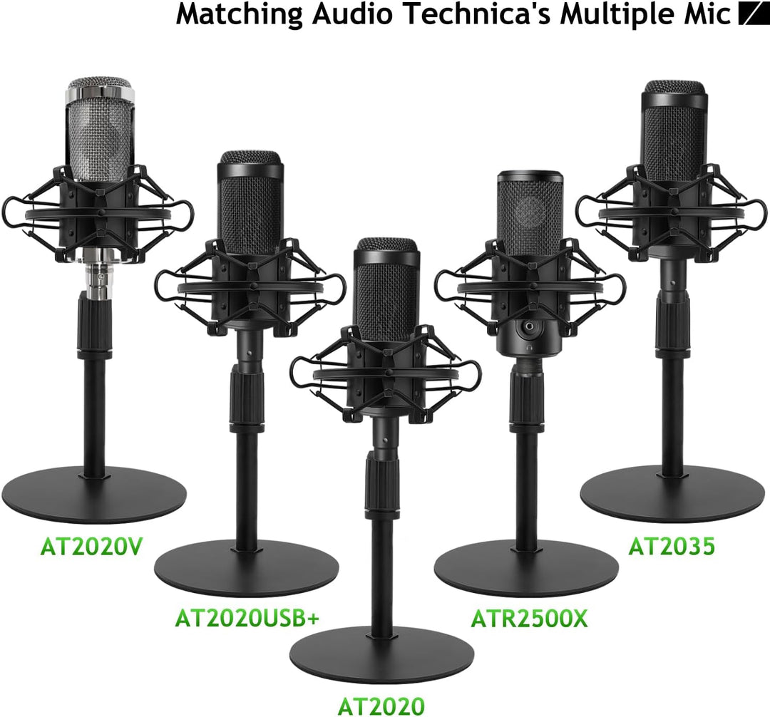 Verbessert AT2020 Tisch Mikrofonständer mit Schockhalterung und Windschutz sus Schaumstoff für Audio