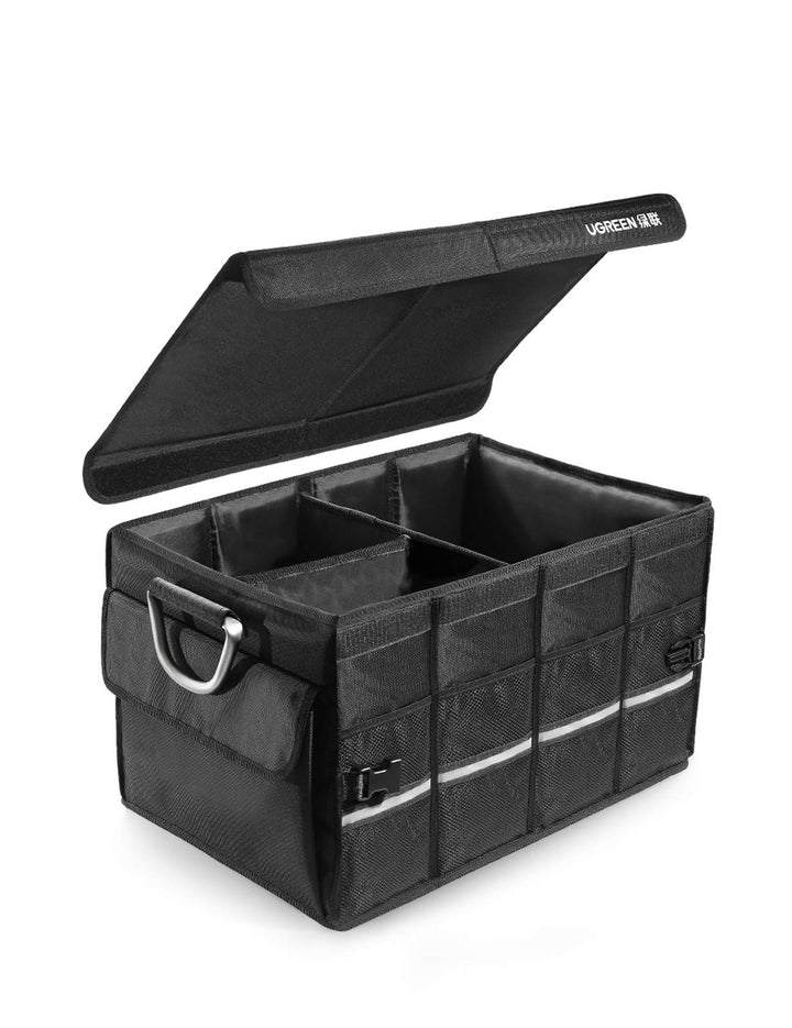 UGREEN Kofferraum Organizer Auto mit Deckel 55L Klappbox Faltbar Wasserdicht Kofferraumtasche Auto O