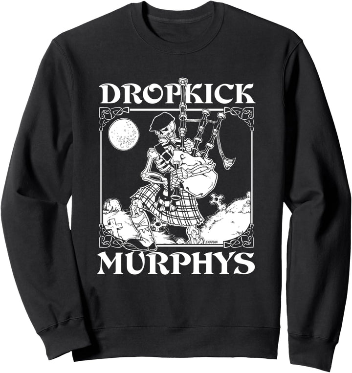 Dropkick Murphys - Official Merchandise - Skeleton Piper Sweatshirt