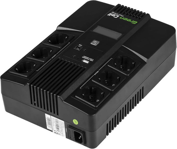 Green Cell AiO 800VA 480W Überspannungsschutz 230V schwarz