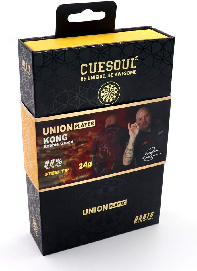 CUESOUL 22g / 24g / 23g 90% Wolframstahl Dart Set Serie Silber-2 24g, Silber-2 24g