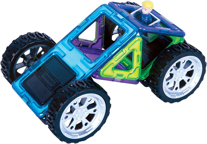 Magformers 707016 Rally Kart Boy Racer Construction Set, Multicolor