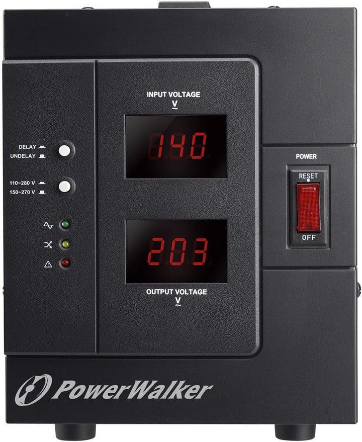 PowerWalker AVR 3000 SIV FR Spannungsregler, 110-280 V, 3000 VA, 2400 W, 1 AC-Ausgänge, Terminal, 95