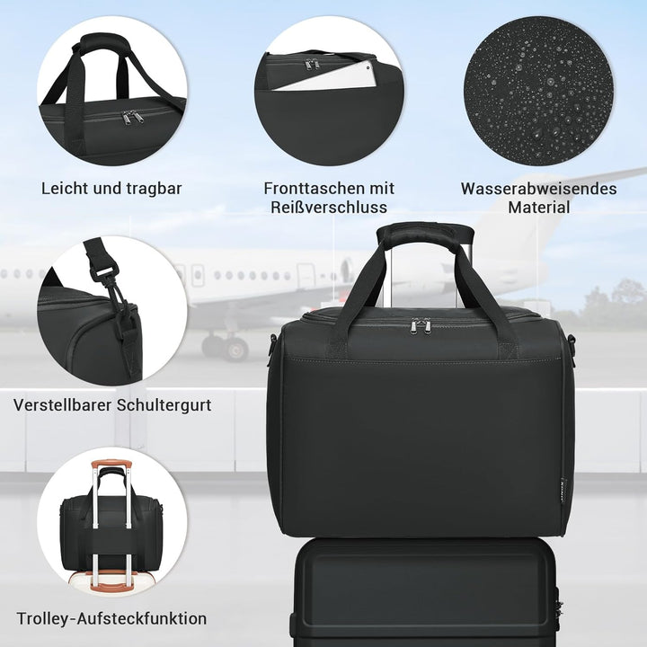 KONO Gross Rollkoffer Reisekoffer Set Gepäcksets 2 Teilig, 74cm Gross Trolley Koffer mit Ryanair Rei
