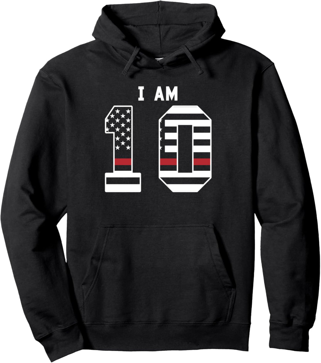 Ich bin 10 10 Jahre Feuerwehrmann Pullover Hoodie