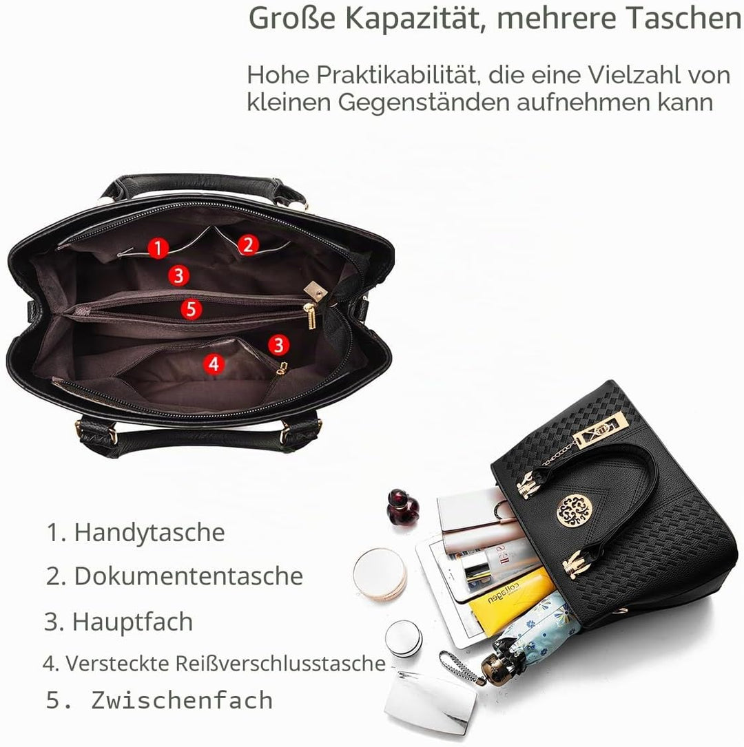 NICOLE &amp; DORIS Elegant Taschen Damen Handtaschen Umhängetasche Crossbody Bag Frauen Schultertaschen