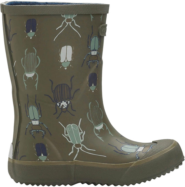Viking Unisex Kinder Indie Print Rain Boot 28 EU Khaki Linen, 28 EU Khaki Linen