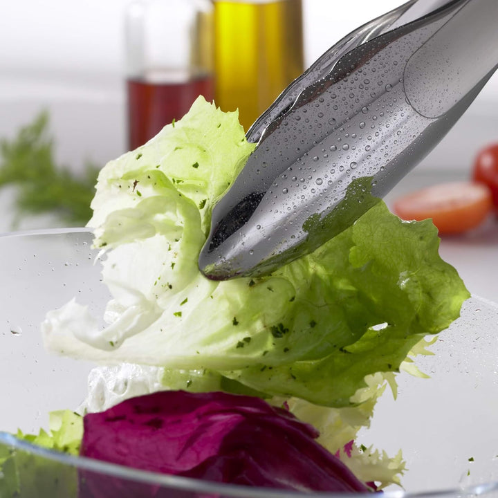Rösle Gourmetzange, Hochwertige Küchenzange mit patentiertem Verschlusssystem zum Grillen, Kochen un