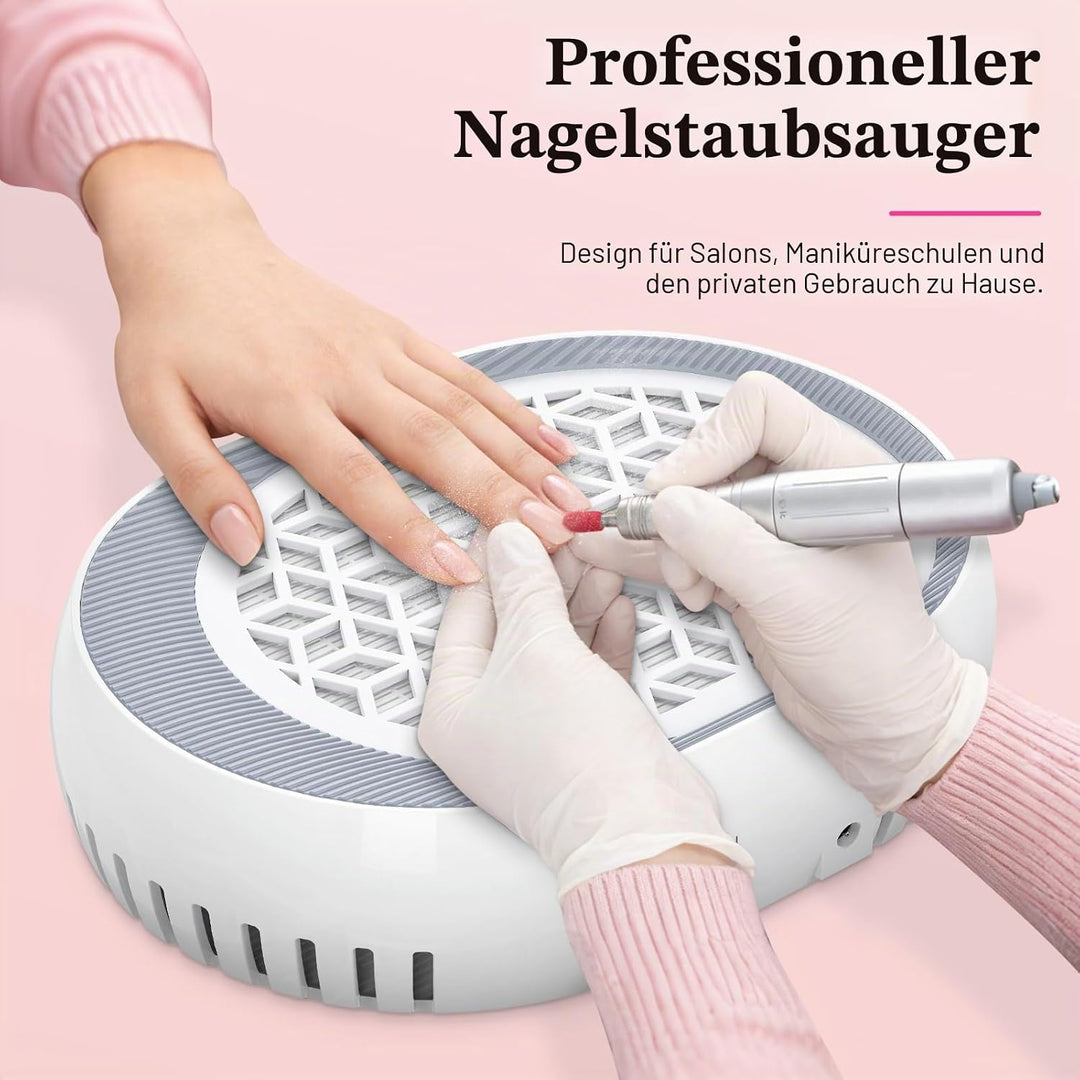 Staubabsaugung für Nägel Professionelle Nagelstaubsauger mit Filter Saugstarke Leistungsstarke Nagel