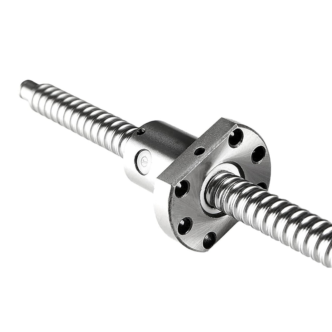 CNCYEAH SFU1204 Kugelumlaufspindel 550mm, Gewindespindel Edelstahl Rolled Ballscrew-spielfreie Balls
