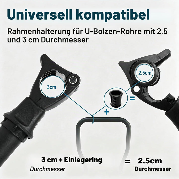 Fahrradhalterung, Rahmen-haltearm für 3. Fahrrad, Fahrradträger Fahrradhalter Befestigung, Sicher ve
