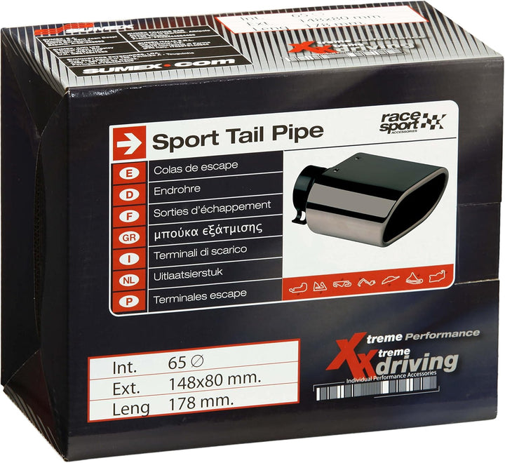 Sumex 400875G Auspuffblende, DTM-2, Gun Metal Gun Metal Int.65mm. Ext.148x80mm. Lrg.178mm., Gun Meta