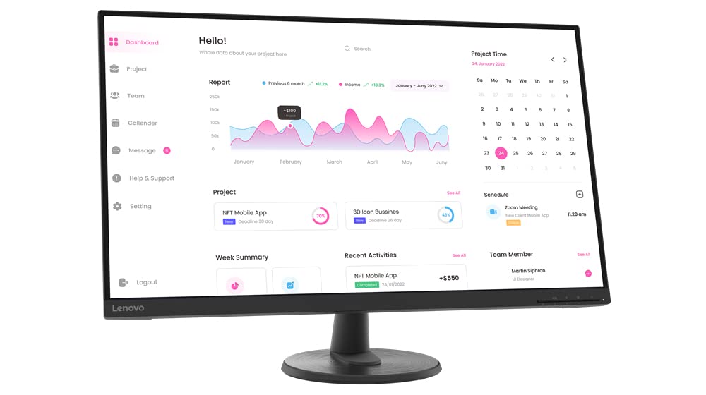Lenovo D32-40 Computer Monitor 80 cm (31.5) 1920 X 1080 Pixels, 66FCGAC2EU 31,5\", 31,5\"
