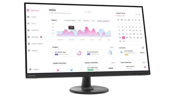 Lenovo D32-40 Computer Monitor 80 cm (31.5) 1920 X 1080 Pixels, 66FCGAC2EU 31,5\", 31,5\"