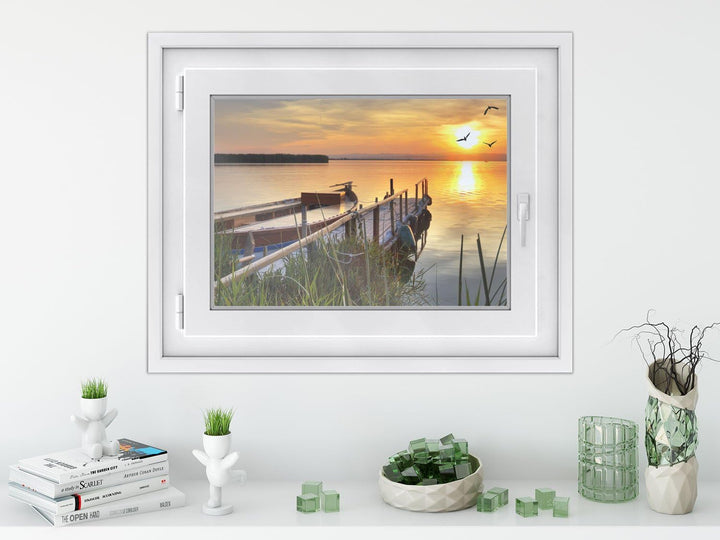 Fensterfolie Sonnenschutz I Hochwertige Folie für Fenster - selbsthaftend I Dekofolie für Bad, Küche