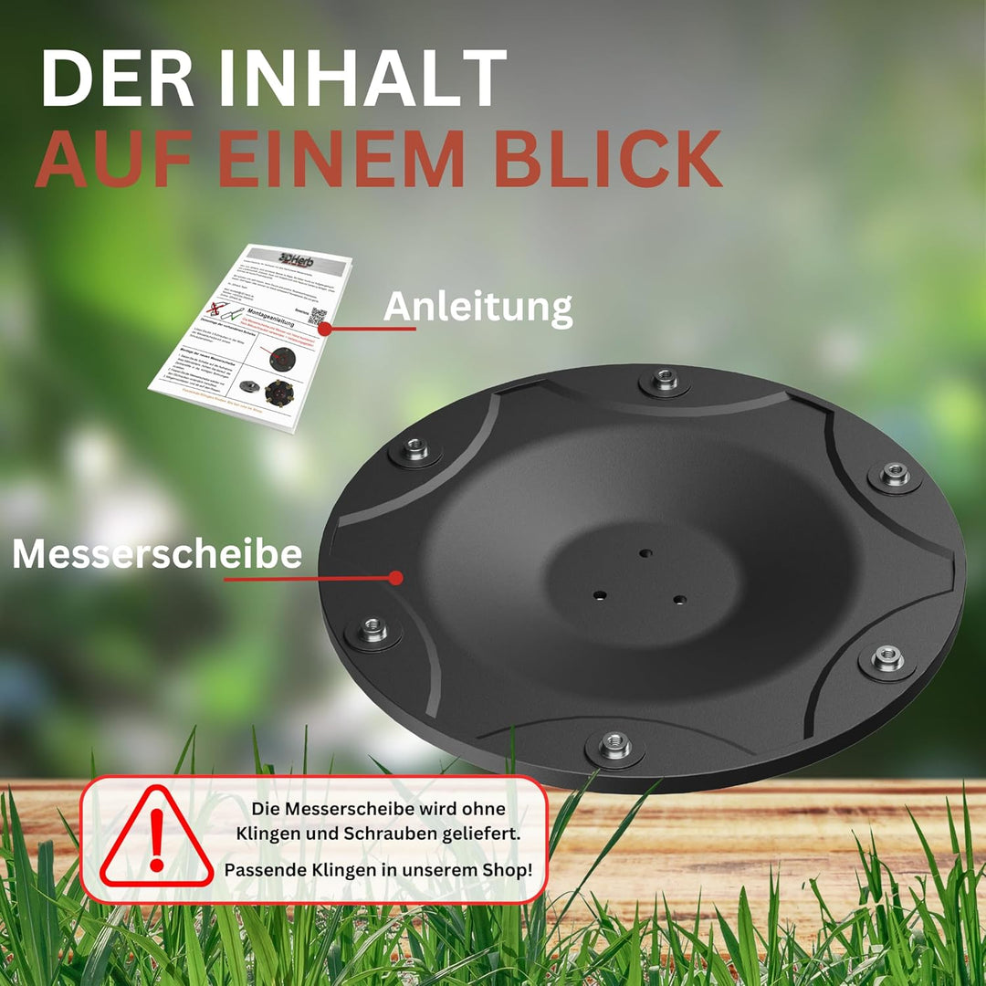 6er Messerscheibe kompatibel mit ECOVACS Goat O500, O800, O1200, G1-800, G1-2000, G1 - Premium Mähte