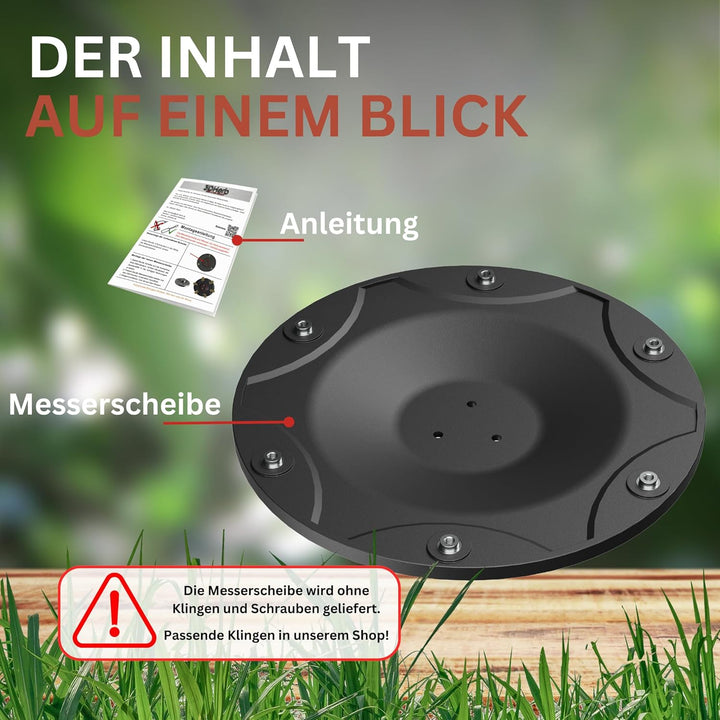 6er Messerscheibe kompatibel mit ECOVACS Goat O500, O800, O1200, G1-800, G1-2000, G1 - Premium Mähte