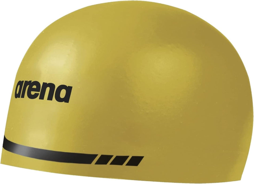 ARENA 3D Soft Silikon Unisex Badekappe für Damen und Herren Extra Large gelb, Extra Large gelb