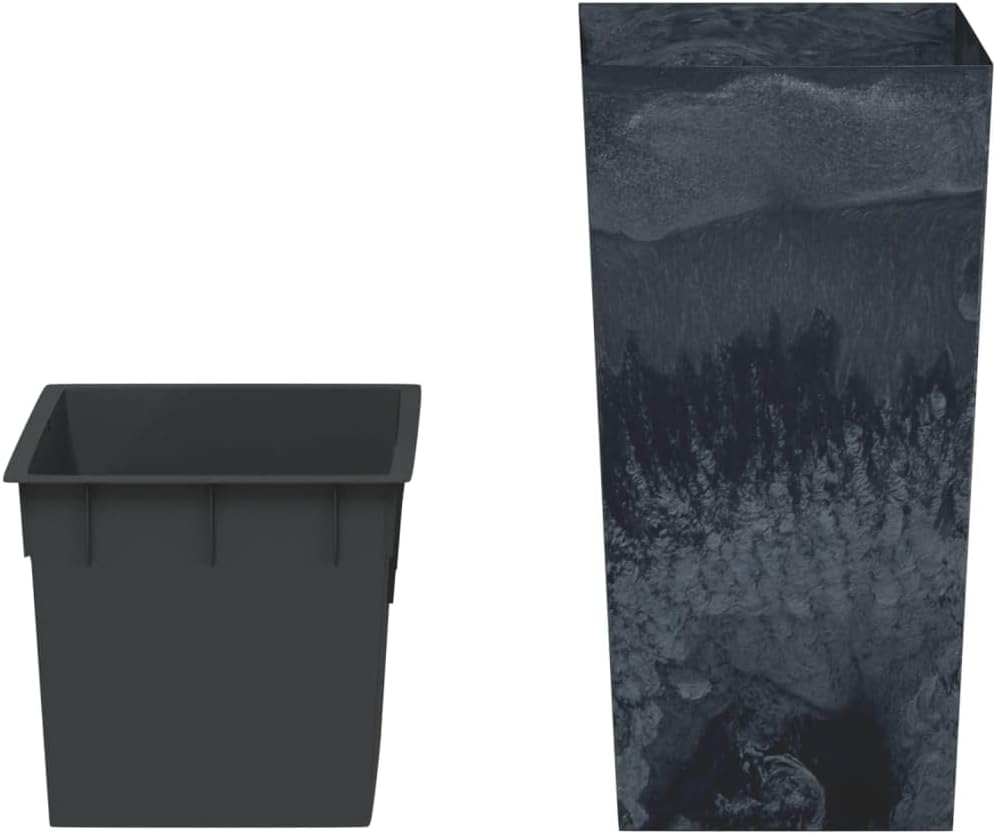 Festnight Blumenkübel Blumentopf Hoch Pflanzkübel mit herausnehmbaren Einsatz Blumentöpfe Outdoor Pf