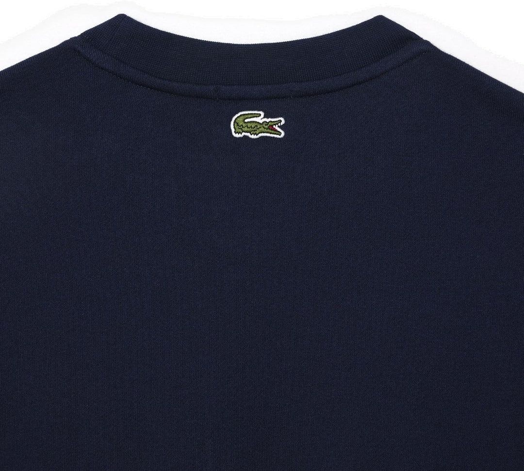 Lacoste Herren Sweatshirt SH1228, Männer Pullover,sportlicher Sweater,Logo M Navy Blue (166), M Navy