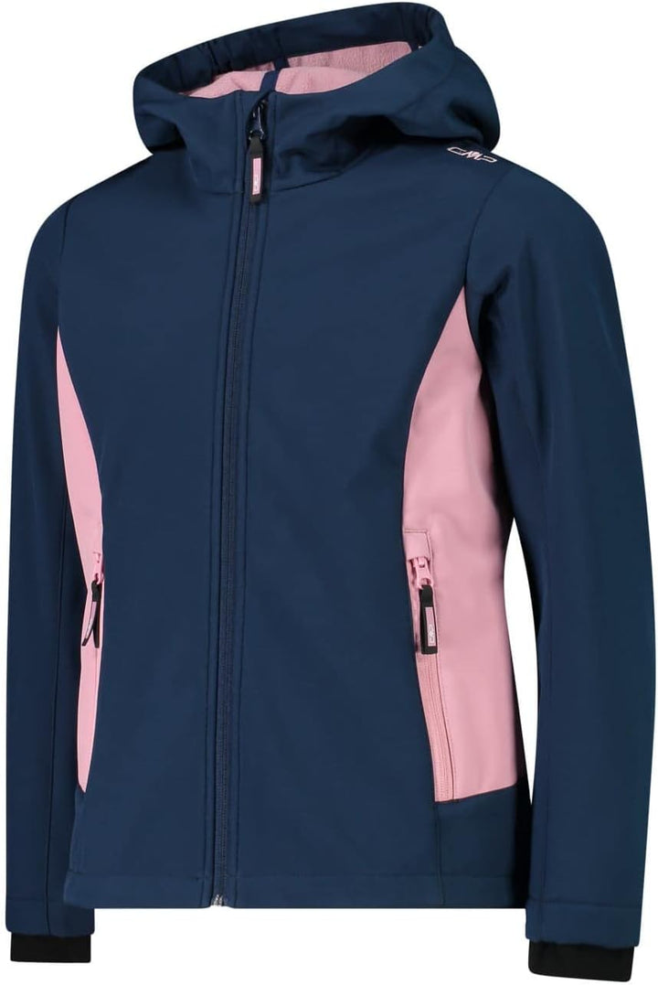 CMP Jungen Softshelljacke für Kinder Jacke (1er Pack) 104 Blau-Rouge, 104 Blau-Rouge