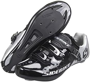Msport Radfahren Schuhe für Rennrad,Rennradschuhe atmungsaktiv, Fahrradschuhe für Herren/Damen 46 EU