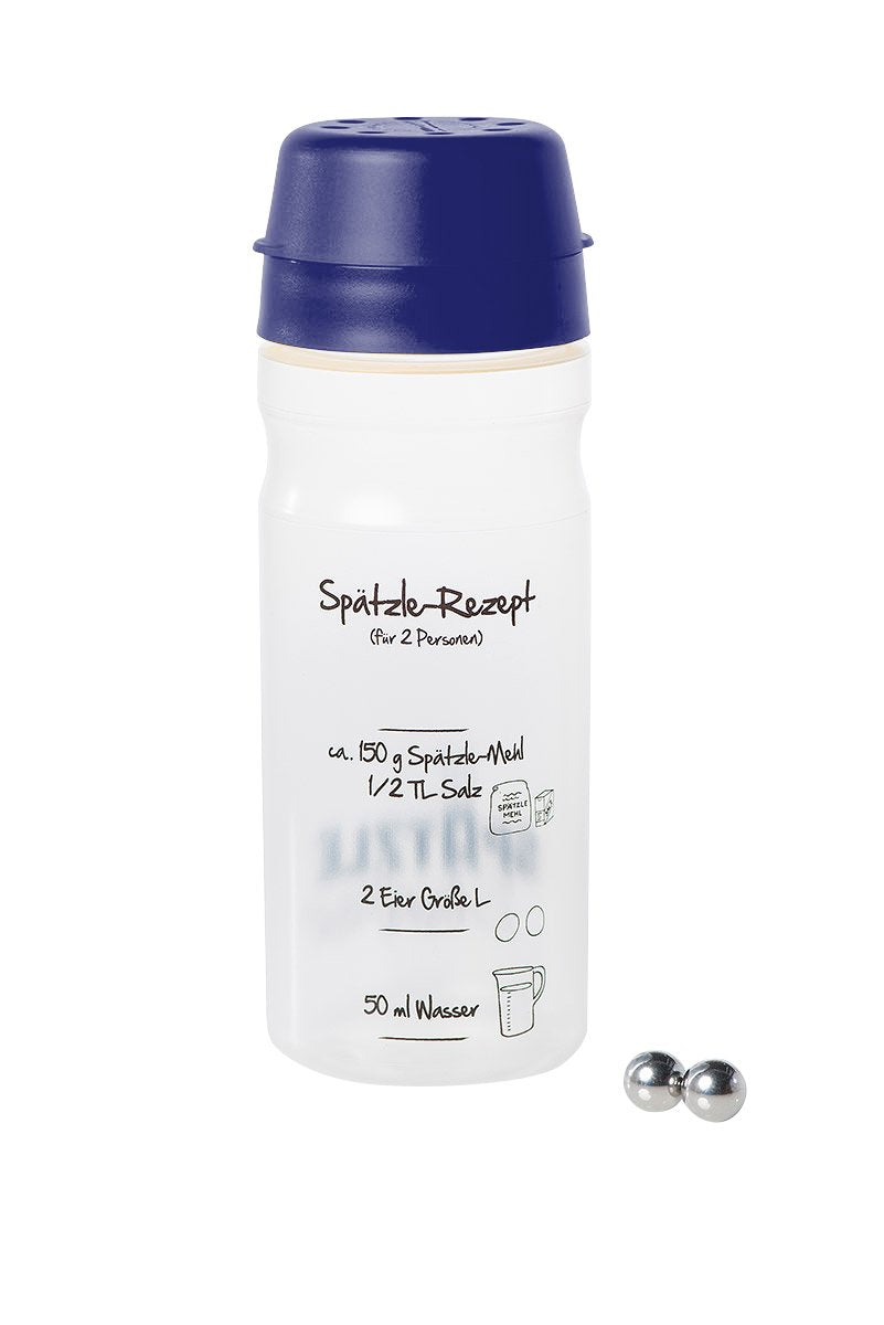 Spätzle-Shaker (DUNKELBLAU) für 2 Portionen selbstgemachte Spätzle (675ml) Das patentierte Original