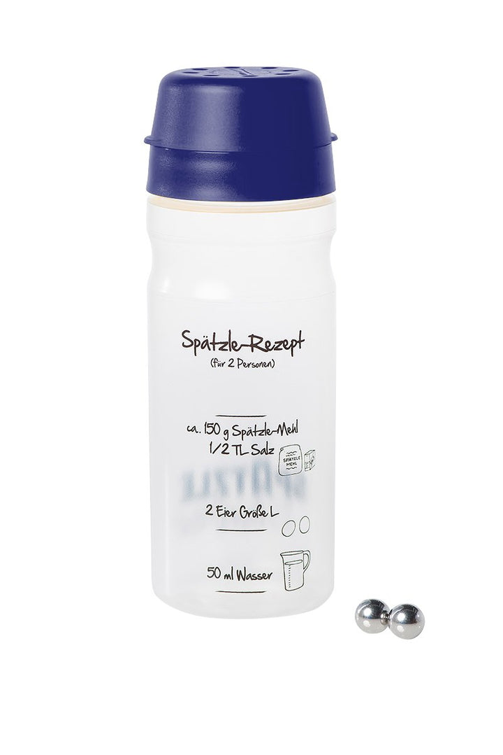 Spätzle-Shaker (DUNKELBLAU) für 2 Portionen selbstgemachte Spätzle (675ml) Das patentierte Original