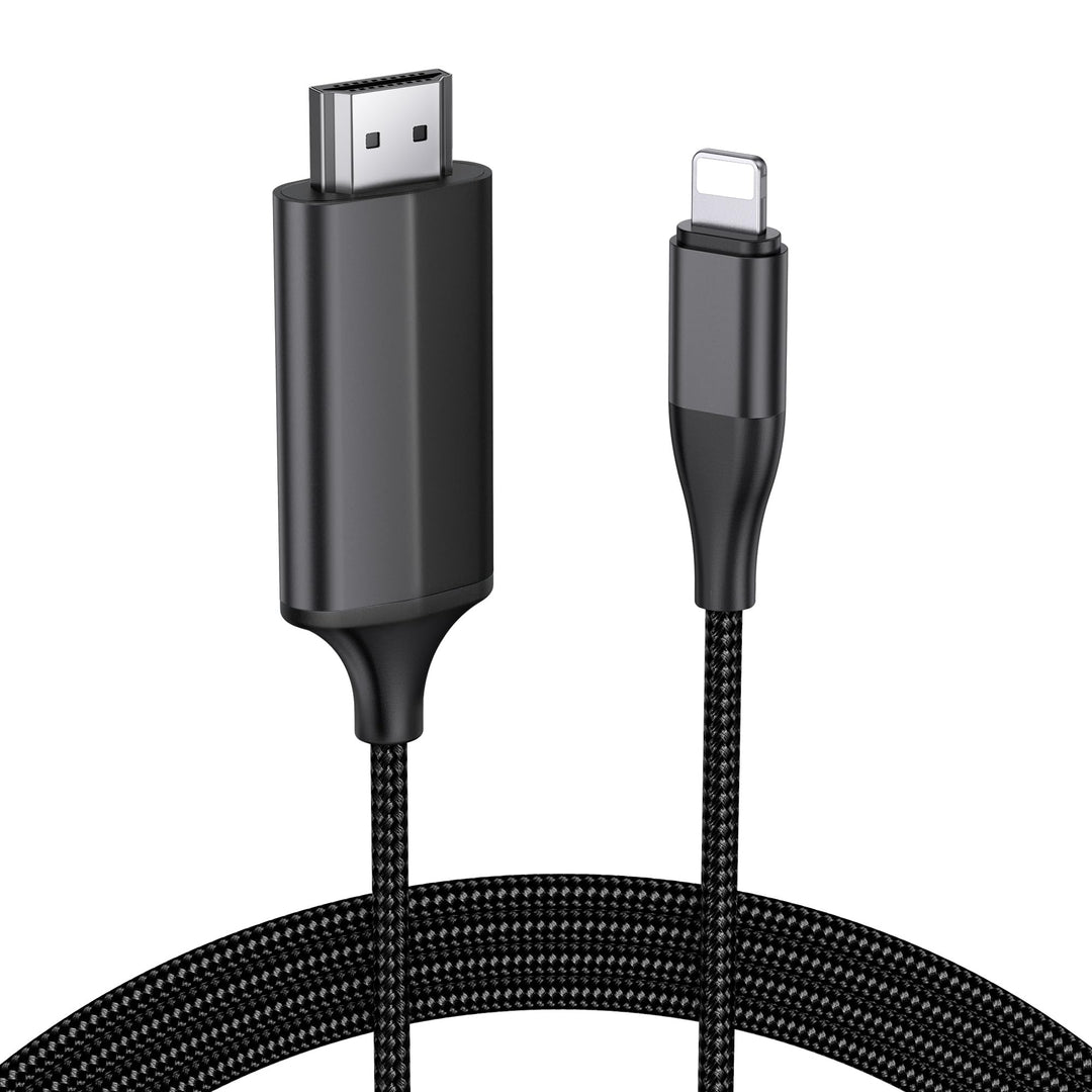 lulaven HDMI-Kabel für iPhone,2,0 m HDMI-Konverterkabel,HDMI-Verbindungskabel,iPhone/Pad/Pod zu TV/M