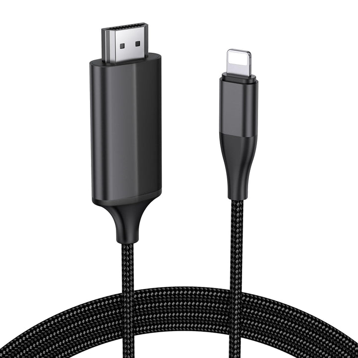 lulaven HDMI-Kabel für iPhone,2,0 m HDMI-Konverterkabel,HDMI-Verbindungskabel,iPhone/Pad/Pod zu TV/M
