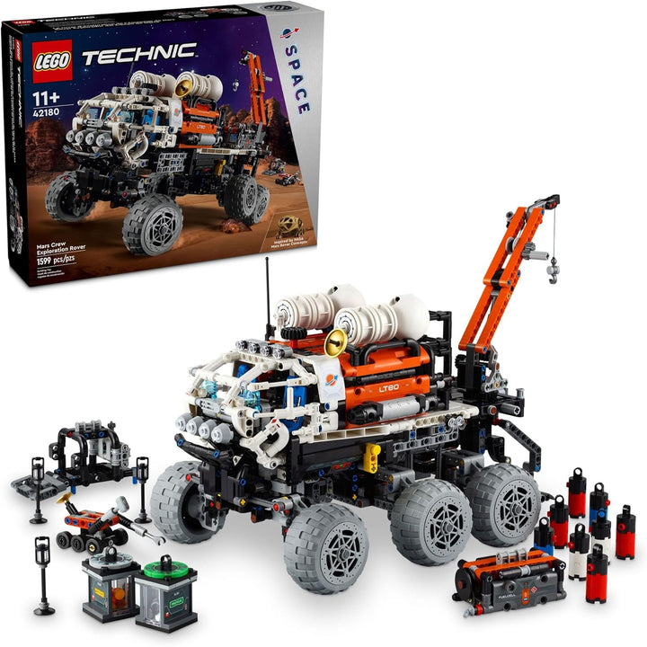 LEGO Technic 42180 Mars Crew Exploration Rover Bauset, Weltraumgeschenk für Jungen und Mädchen, Wiss