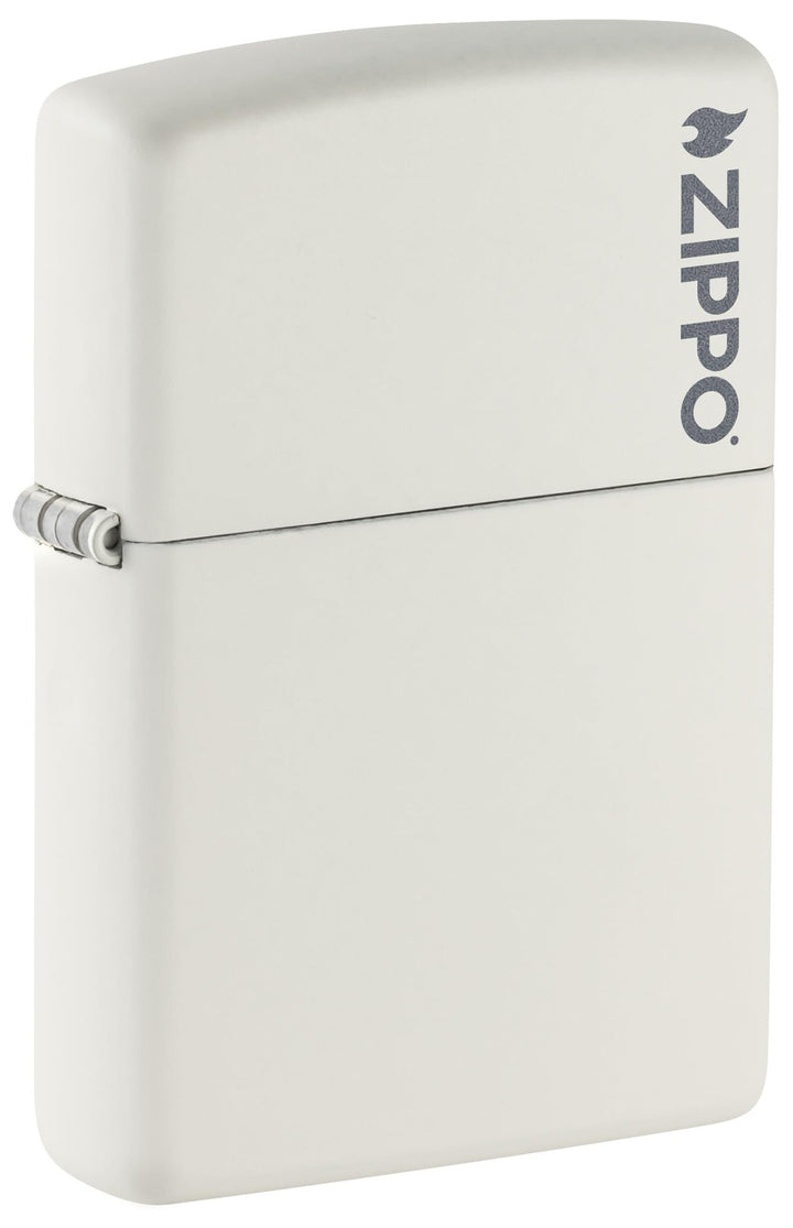 Zippo Feuerzeug 60001270 Log Benzinfeuerzeug, Messing, White Matte 1 - Pack, 1 - Pack