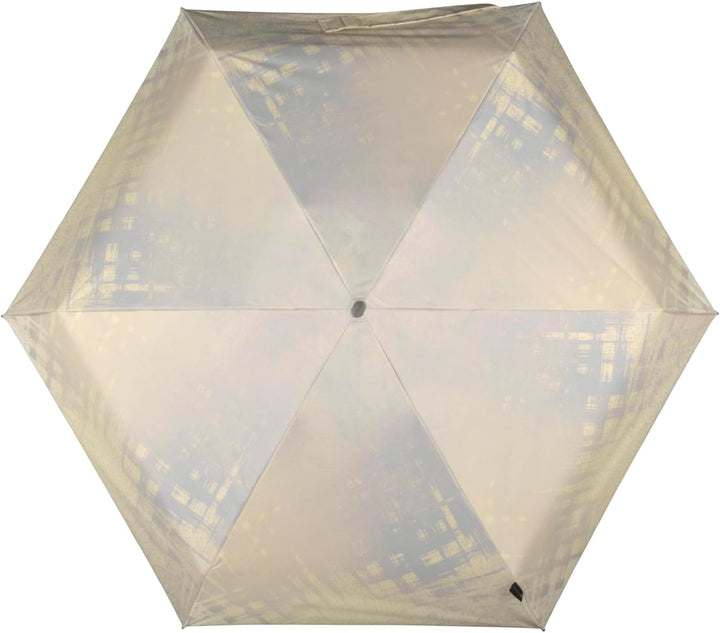 Knirps mini Taschenschirm Travel mit UV- und Hitze-Schutz - Black Heatshield - Luxury - Pearl Beige-