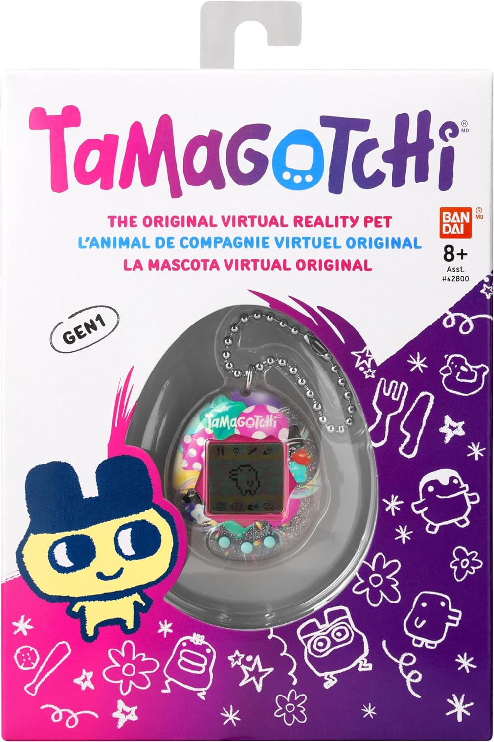 BANDAI 42988 Tamagotchi Original virtuelles Haustier Tama Picknick Mehrfarbig Elektronisches Spielze